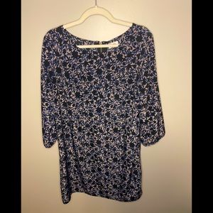 Black, Blue, Tan Floral Dress by Old Navy 😍